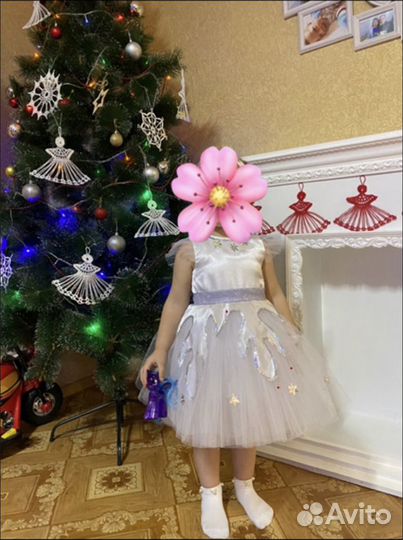 Платье снежинка