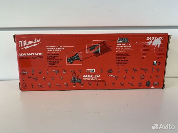 Трещетка (гайковерт) milwaukee 2457-20 (IR-0) m12