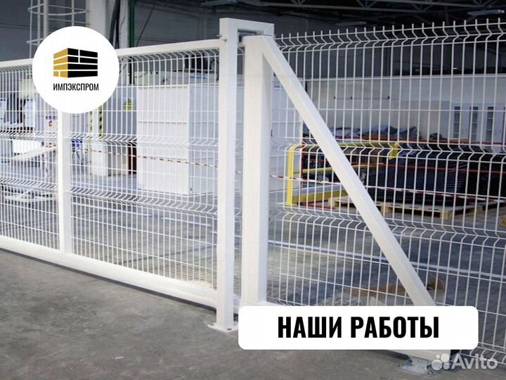 Ворота распашные под ключ