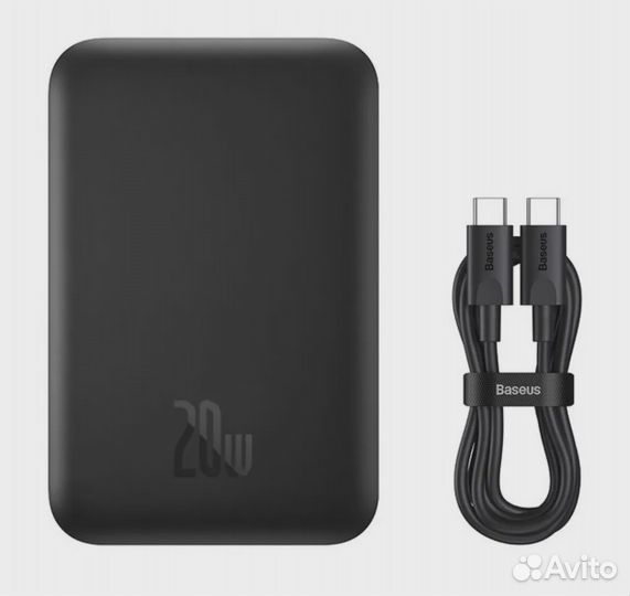 Магнитный внешний аккумулятор повербанк 6000 mАч