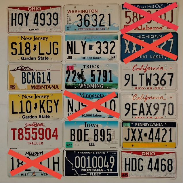 Автомобильные номера США