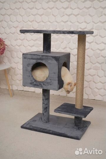 Домик для кошки с когтеточкой