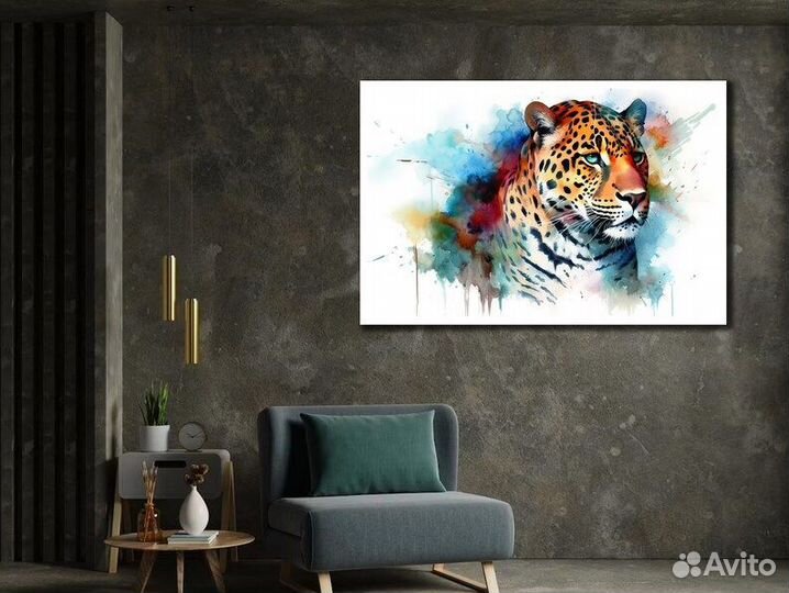 Картина маслом на холсте леопард Освежите видение