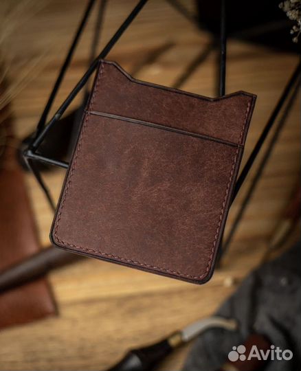 Картхолдер кожаный / Сохраните стиль и порядок