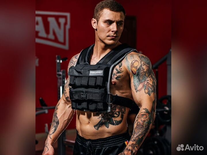 Утяжелительный жилет 1-12 кг Runner черный