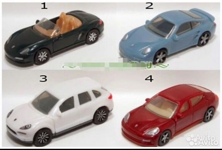 Киндер машинки Porsche 2011г