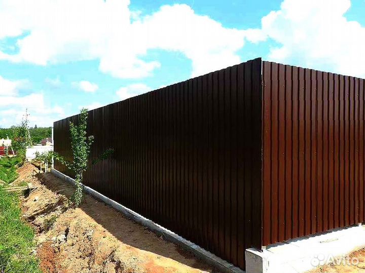 Забор из профнастила