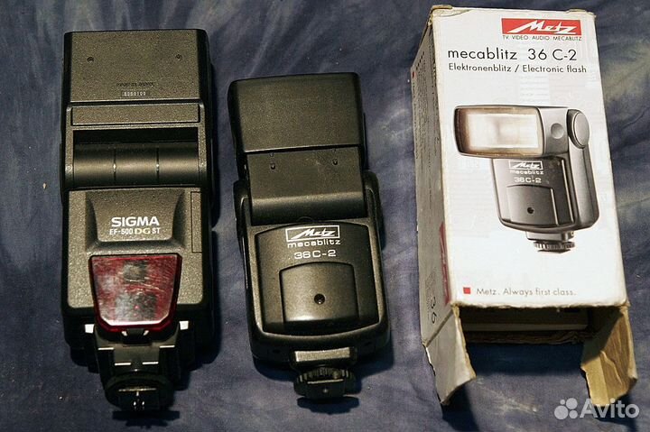 Фото вспышка Canon 300EZ и metz 36C-2