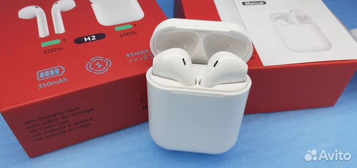 Беспроводные сенсорные наушники H2 + микрофон