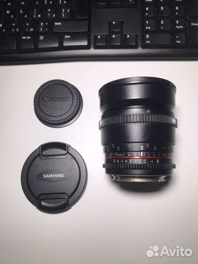 Объектив Samyang 2.2/16 mm vdslr Canon EF