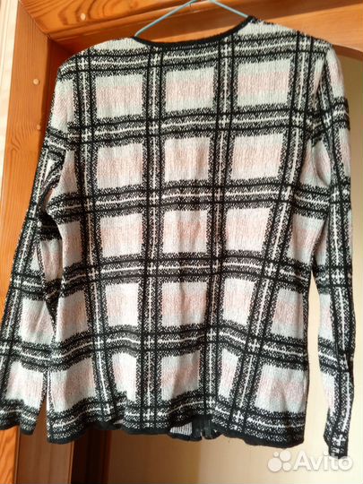Жакет клетчатый женский