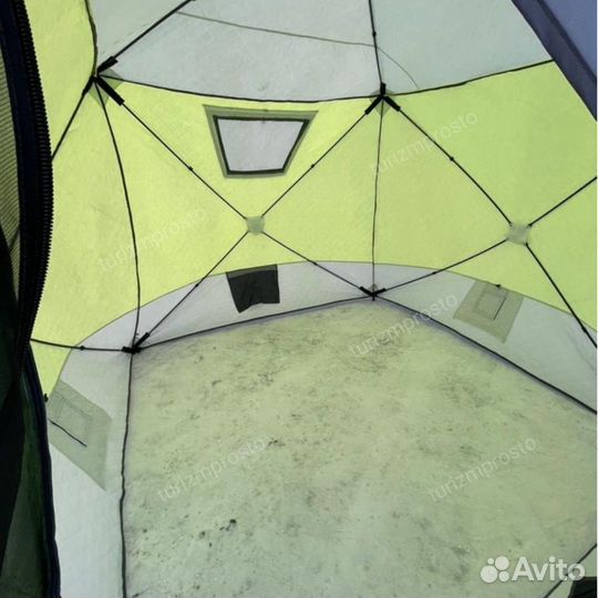 Зимняя палатка куб трехслойная