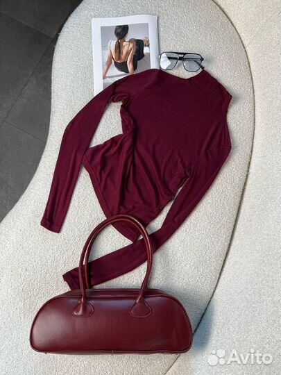 Лонгслив женский укороченный