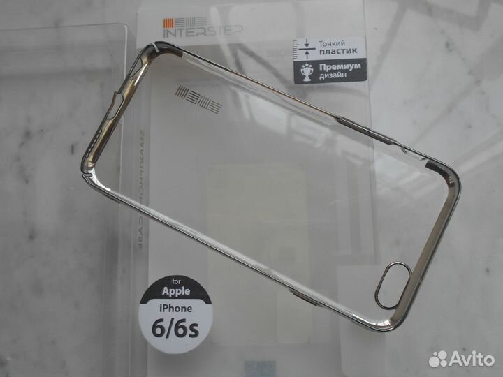 Чехол iPhone 6/6S Silver Премиум новый в упаковке