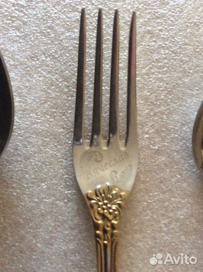 Именной столовый набор из нержавейки «Вячеслав»