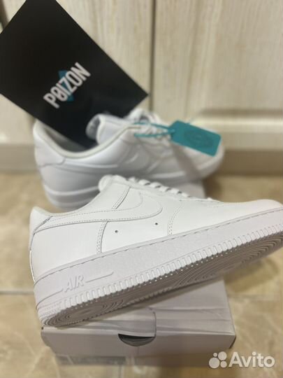 Кроссовки nike air force 1 белые мужские