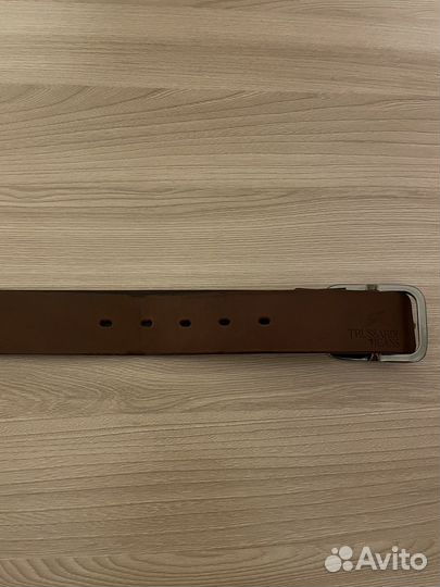 Ремень trussardi jeans коричневый 100