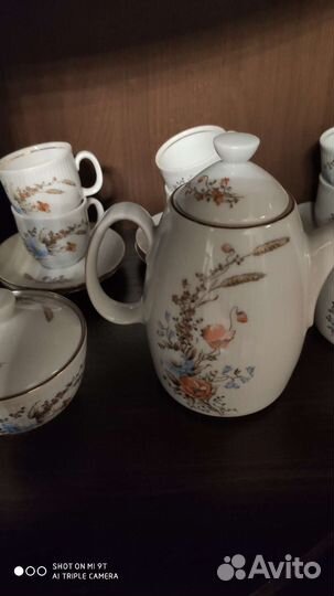 Кофейный фарфоровый сервиз гдр