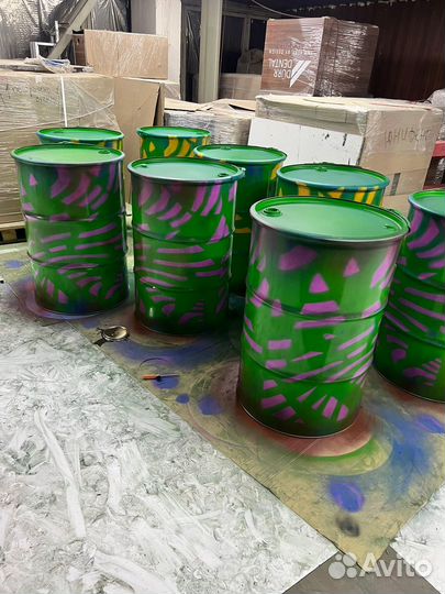 Бочка металлическая 200л новая