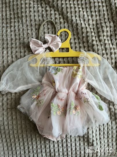 Платье боди для девочки 68