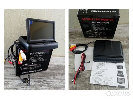 Автомонитор складной для камеры заднего вида