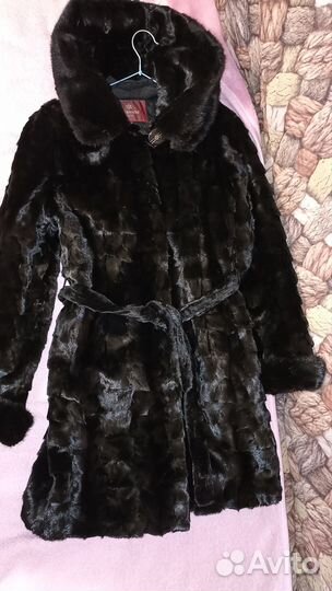 Шуба норковая с капюшоном 42 44