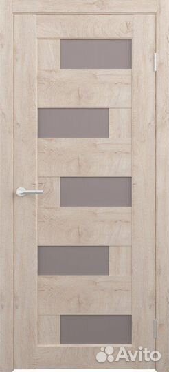 Межкомнатная дверь CPL Гавана остеклённая дуб золо