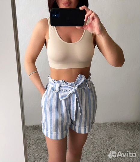 Льняные шорты Guess, Mango