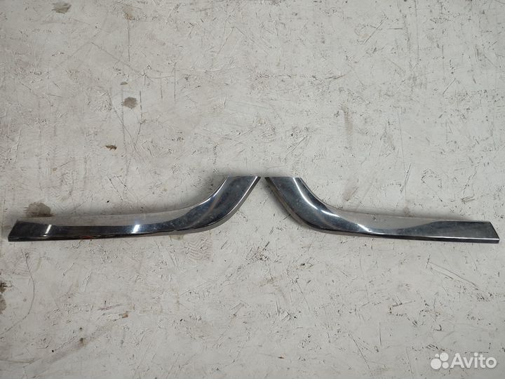 Молдинги переднего бампера нижние LADA Vesta хром
