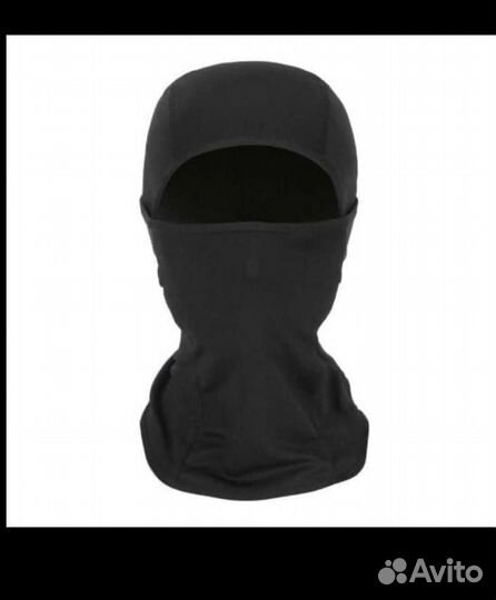 Балаклава маска летняя цвет черный