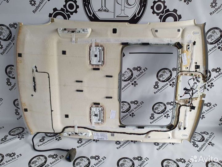 Обшивка потолка серая комплект для Mercedes W221