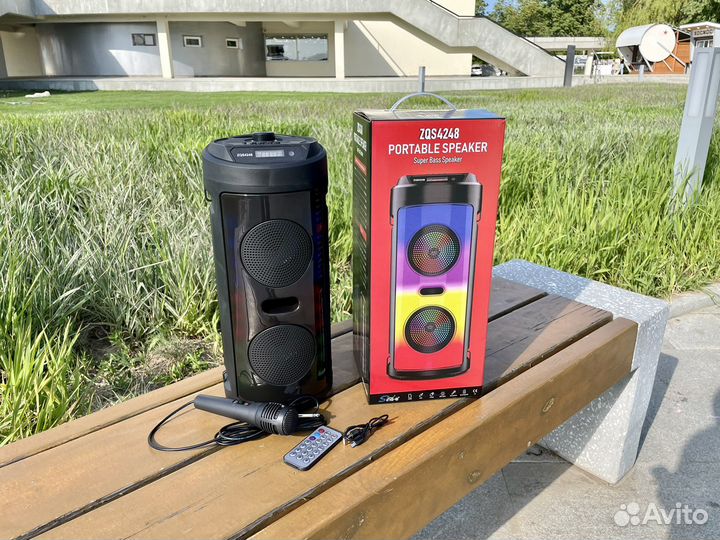 Блютуз колонка с микрофоном zqs4248
