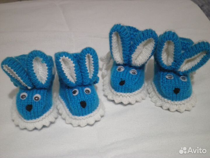 Пинетки вязаные детские
