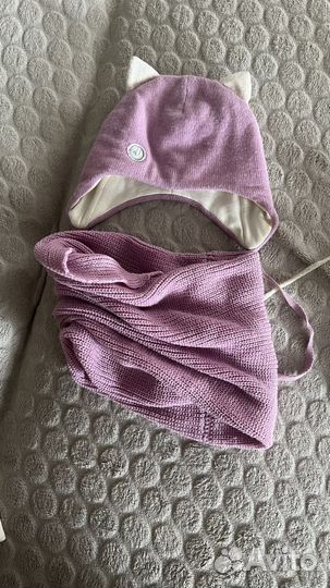 Комплект шапка, шарф