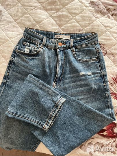 Джинсы Zara mom 34