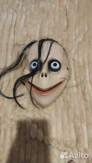 Маска момо, маскарадная, страшная