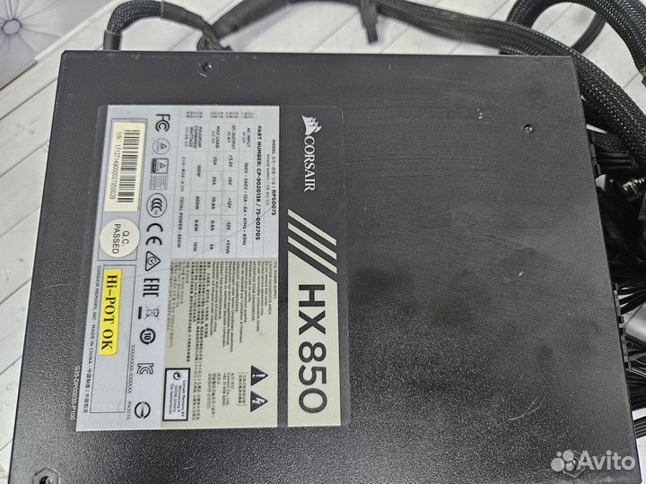 Блок питания corsair HX850 platinum