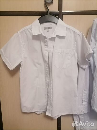 Рубашки пакетом 140 рр на мальчика 5шт