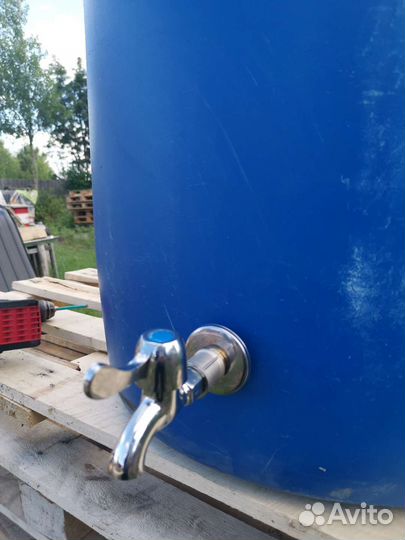 Бочка пластиковая чистая, 227 литров