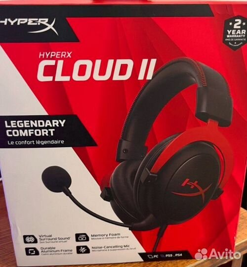 Игровые наушники HyperX cloud 2
