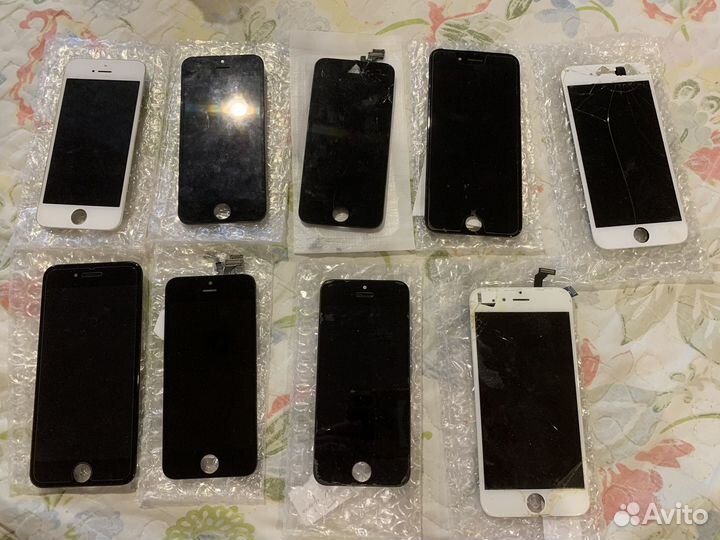 Дисплеи на iPhone 5, 5c, 6 c дефектами