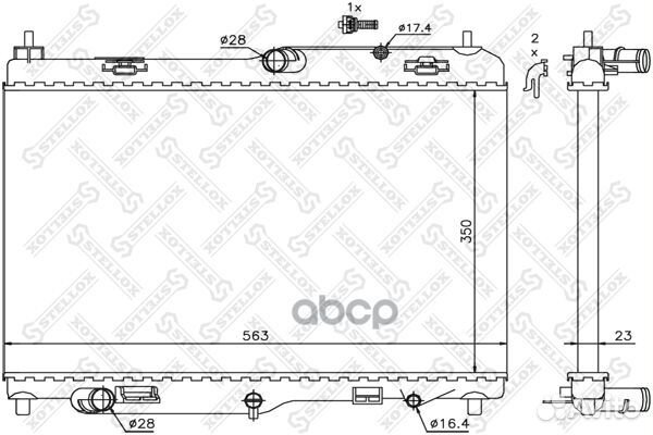 10-25410-SX радиатор системы охлаждения АКПП F