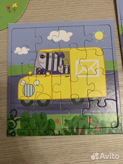 Peppa pig оригами макси +пазлы с фигурками