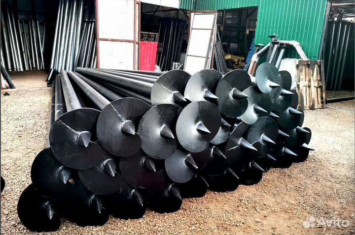 Винтовые сваи, монтаж свай