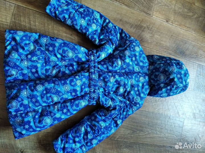 Зимнее пальто для девочки 116