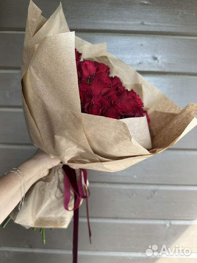 Букет из 51 красной розы