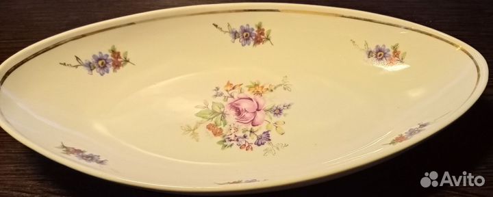 Блюдо селедочница Вербилки фарфор СССР