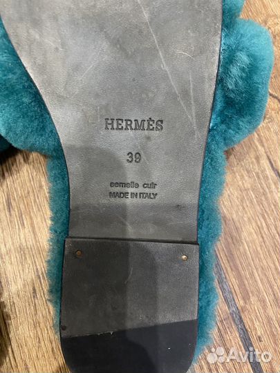 Hermes Oran Fur Faux 39 размер