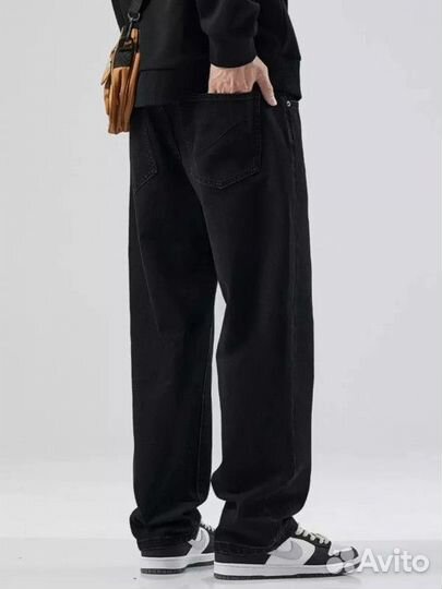 Джинсы широкие прямые трубы оверсайз y2k