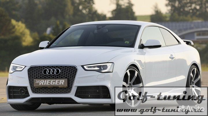 Audi A5 B8 11-16 Кабрио Накладки на пороги Rieger